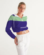 Load image into Gallery viewer, Lady YFE Lite Minty Green Cropped Windbreaker
