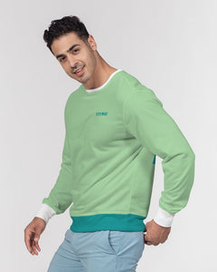 YFE MENS Lite Minty Green Classic French Terry Crewneck Pullover