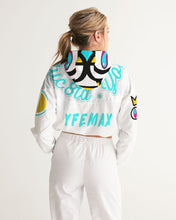 Load image into Gallery viewer, Lady YFE Wreath Cropped Windbreaker
