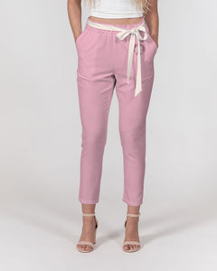 Lady YFE Oatfully Winter Warm Belted Tapered Pants