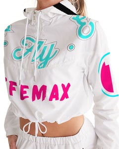 Lady YFE Wreath Cropped Windbreaker