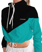 Load image into Gallery viewer, Lady YFE The great feel of TEAL Cropped Windbreaker
