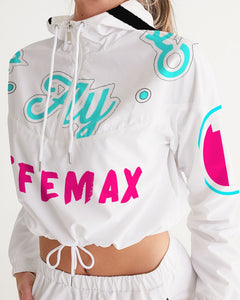 Lady YFE Wreath Cropped Windbreaker