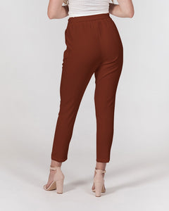 Lady YFE AutumnBrown Belted Tapered Pants