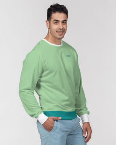 YFE MENS Lite Minty Green Classic French Terry Crewneck Pullover