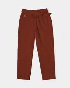 Lady YFE AutumnBrown Belted Tapered Pants