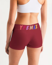 Load image into Gallery viewer, Lady YFE Rowdy Red Mid-Rise Yoga Shorts
