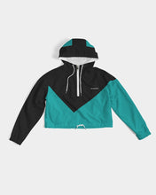 Load image into Gallery viewer, Lady YFE The great feel of TEAL Cropped Windbreaker
