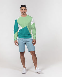 YFE MENS Lite Minty Green Classic French Terry Crewneck Pullover