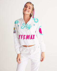 Lady YFE Wreath Cropped Windbreaker