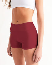 Load image into Gallery viewer, Lady YFE Rowdy Red Mid-Rise Yoga Shorts
