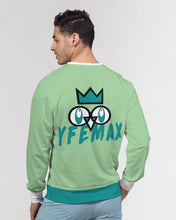 Load image into Gallery viewer, YFE MENS Lite Minty Green Classic French Terry Crewneck Pullover
