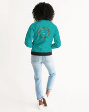 Load image into Gallery viewer, Lady YFE The great feel of TEAL Bomber Jacket
