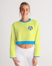 Load image into Gallery viewer, Lady YFE Mellow Yellow Cropped Sweatshirt
