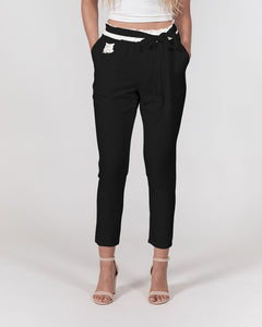 Lady YFE Winter White Belted Tapered Pants