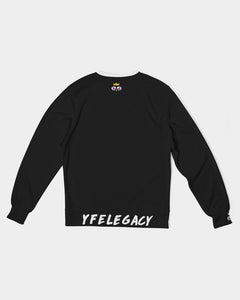 YFE MENS Black Winter Classic French Terry Crewneck Pullover