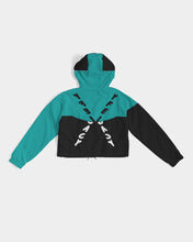 Load image into Gallery viewer, Lady YFE The great feel of TEAL Cropped Windbreaker
