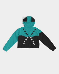 Lady YFE The great feel of TEAL Cropped Windbreaker