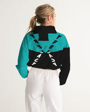 Load image into Gallery viewer, Lady YFE The great feel of TEAL Cropped Windbreaker
