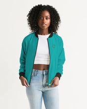 Load image into Gallery viewer, Lady YFE The great feel of TEAL Bomber Jacket
