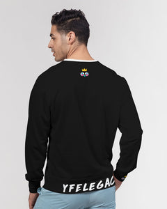 YFE MENS Black Winter Classic French Terry Crewneck Pullover