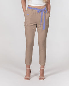 Lady YFE Fuzzy Wuzzy Lite Brown Belted Tapered Pants