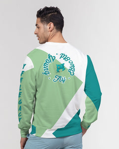 YFE MENS Lite Minty Green Classic French Terry Crewneck Pullover