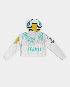 Lady YFE Wreath Cropped Windbreaker