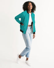 Load image into Gallery viewer, Lady YFE The great feel of TEAL Bomber Jacket
