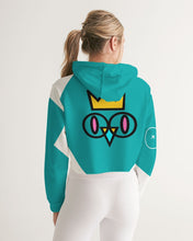 Load image into Gallery viewer, Lady YFE The great feel of TEAL Cropped Hoodie
