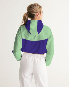 Lady YFE Lite Minty Green Cropped Windbreaker