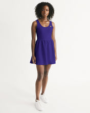 Load image into Gallery viewer, Lady YFE Regal Blue Scoop Neck Skater Dress
