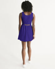 Load image into Gallery viewer, Lady YFE Regal Blue Scoop Neck Skater Dress
