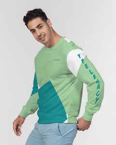 YFE MENS Lite Minty Green Classic French Terry Crewneck Pullover