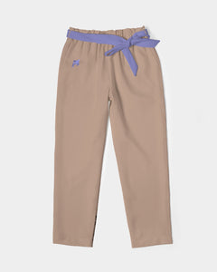 Lady YFE Fuzzy Wuzzy Lite Brown Belted Tapered Pants