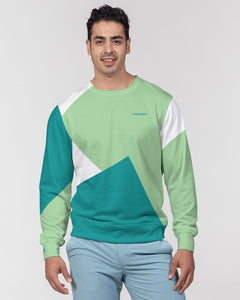 YFE MENS Lite Minty Green Classic French Terry Crewneck Pullover