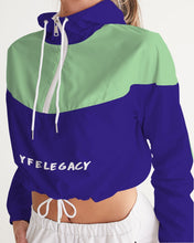 Load image into Gallery viewer, Lady YFE Lite Minty Green Cropped Windbreaker
