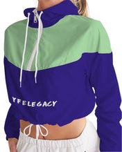 Load image into Gallery viewer, Lady YFE Lite Minty Green Cropped Windbreaker
