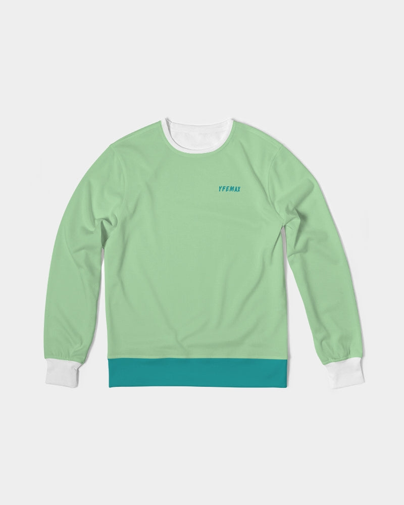 YFE MENS Lite Minty Green Classic French Terry Crewneck Pullover