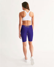 Load image into Gallery viewer, Lady YFE Regal Blue Mid-Rise Bike Shorts
