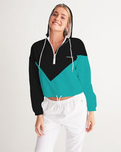 Load image into Gallery viewer, Lady YFE The great feel of TEAL Cropped Windbreaker
