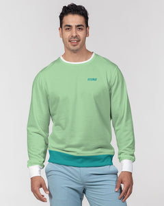 YFE MENS Lite Minty Green Classic French Terry Crewneck Pullover