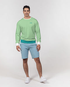 YFE MENS Lite Minty Green Classic French Terry Crewneck Pullover