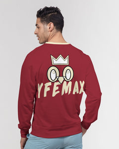 YFE MENS Rowdy Red Classic French Terry Crewneck Pullover