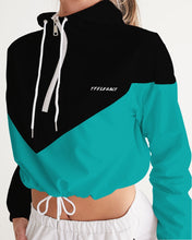 Load image into Gallery viewer, Lady YFE The great feel of TEAL Cropped Windbreaker
