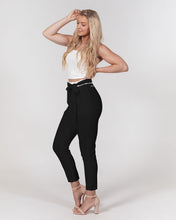 Load image into Gallery viewer, Lady YFE Winter White Belted Tapered Pants
