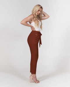 Lady YFE AutumnBrown Belted Tapered Pants