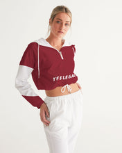 Load image into Gallery viewer, Lady YFE Rowdy Red Cropped Windbreaker
