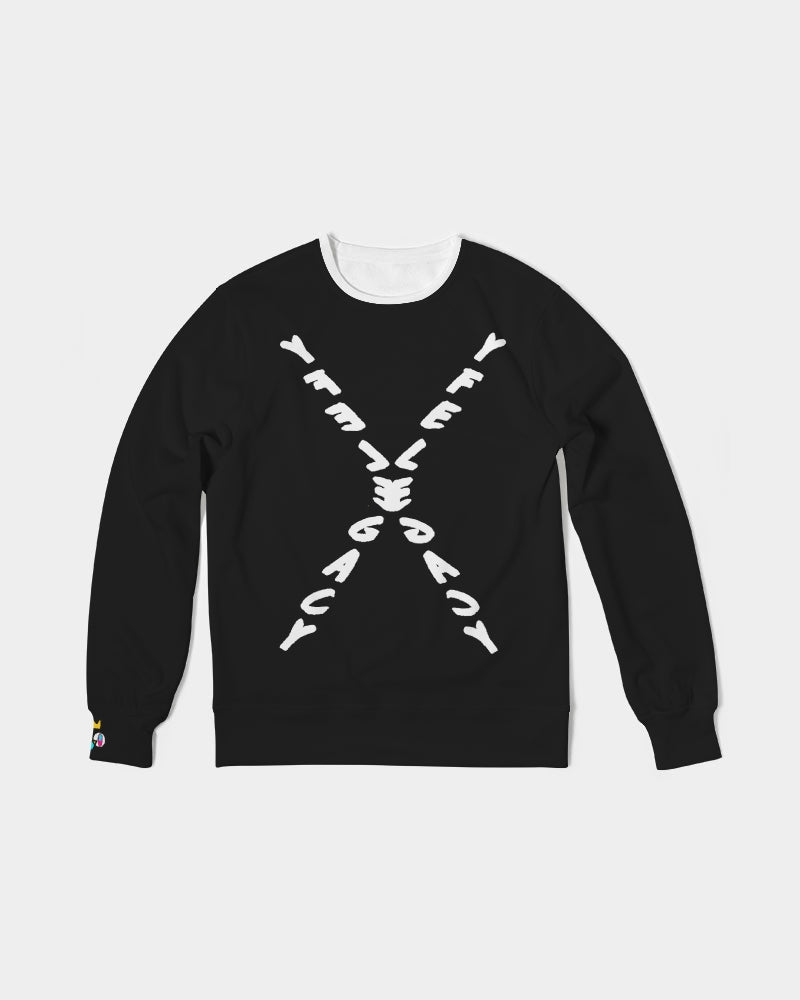 YFE MENS Black Winter Classic French Terry Crewneck Pullover